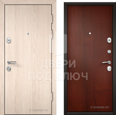 Готовая красная входная дверь для коттеджа ДПК-2863